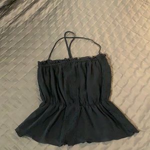 Club Monaco black tank top, dressy. Small.